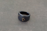 טבעת תוים- שחור מט - Rotem Tal