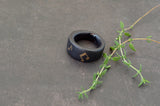 טבעת תוים- שחור מט - Rotem Tal
