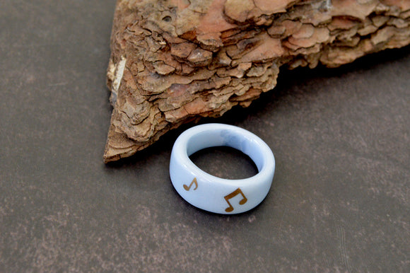 טבעת תוים- כחול בהיר - Rotem Tal